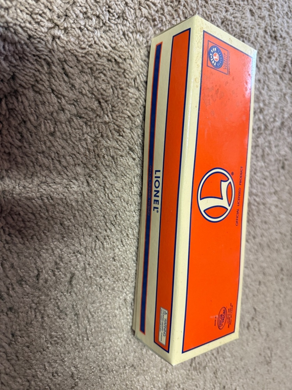Lionel Orange Model Train Car Box - Orange